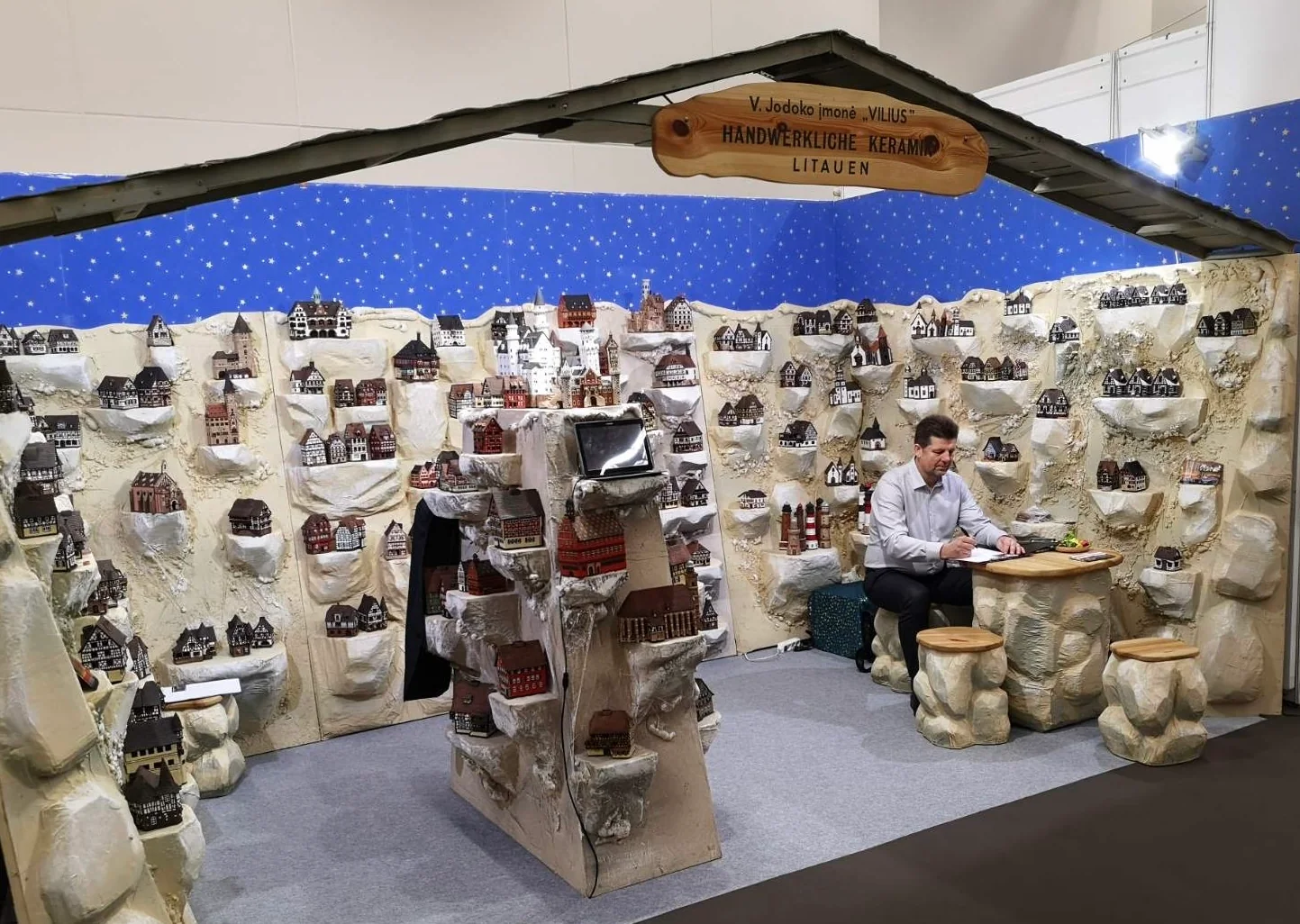 Vilius Jodokas at the VILIUS stand at Ambiente in Frankfurt