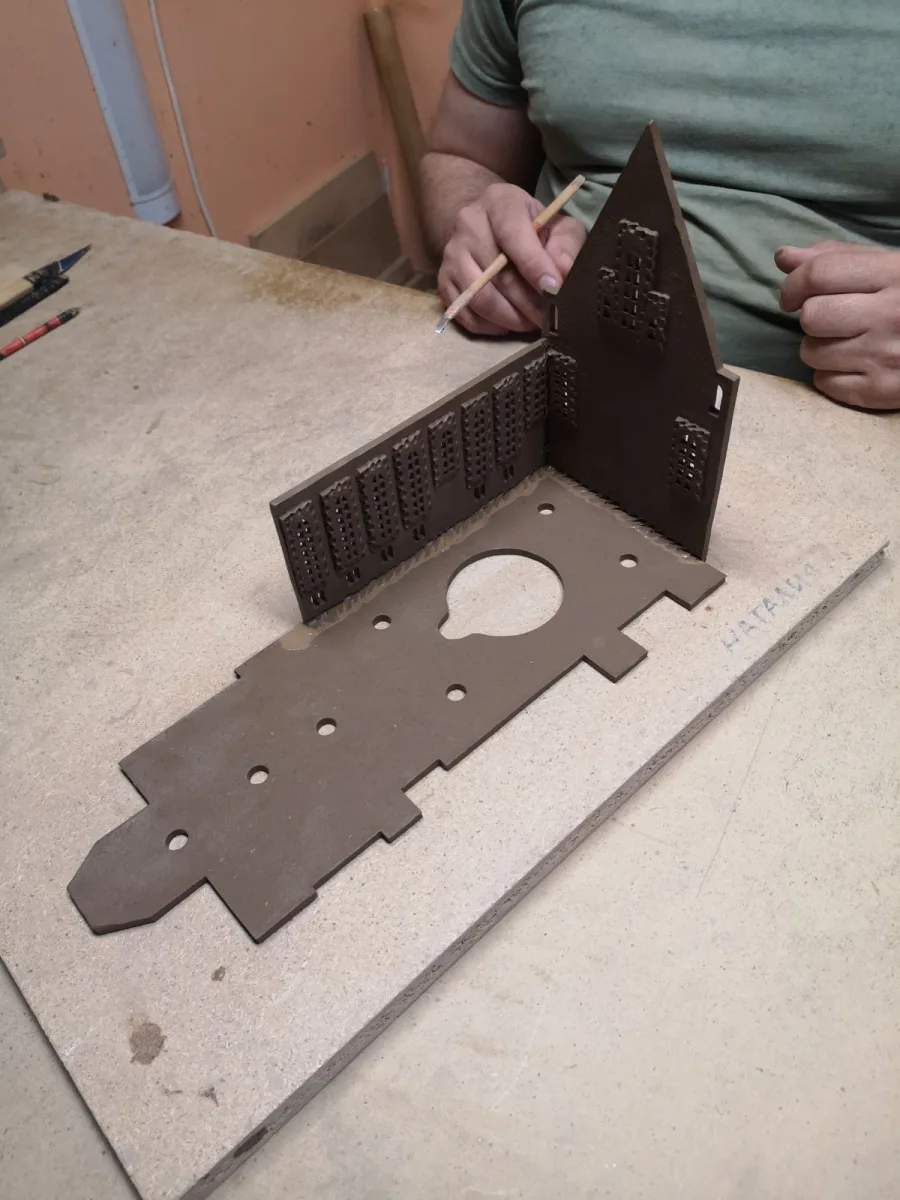 The clay slab
