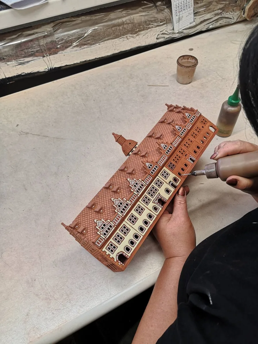 The Old Town Hall of Leipzig — Ceramic model